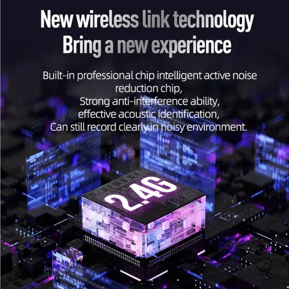 Wireless Lavalier Microphone for iPhone iPad with charging case - Picture 9 of 9